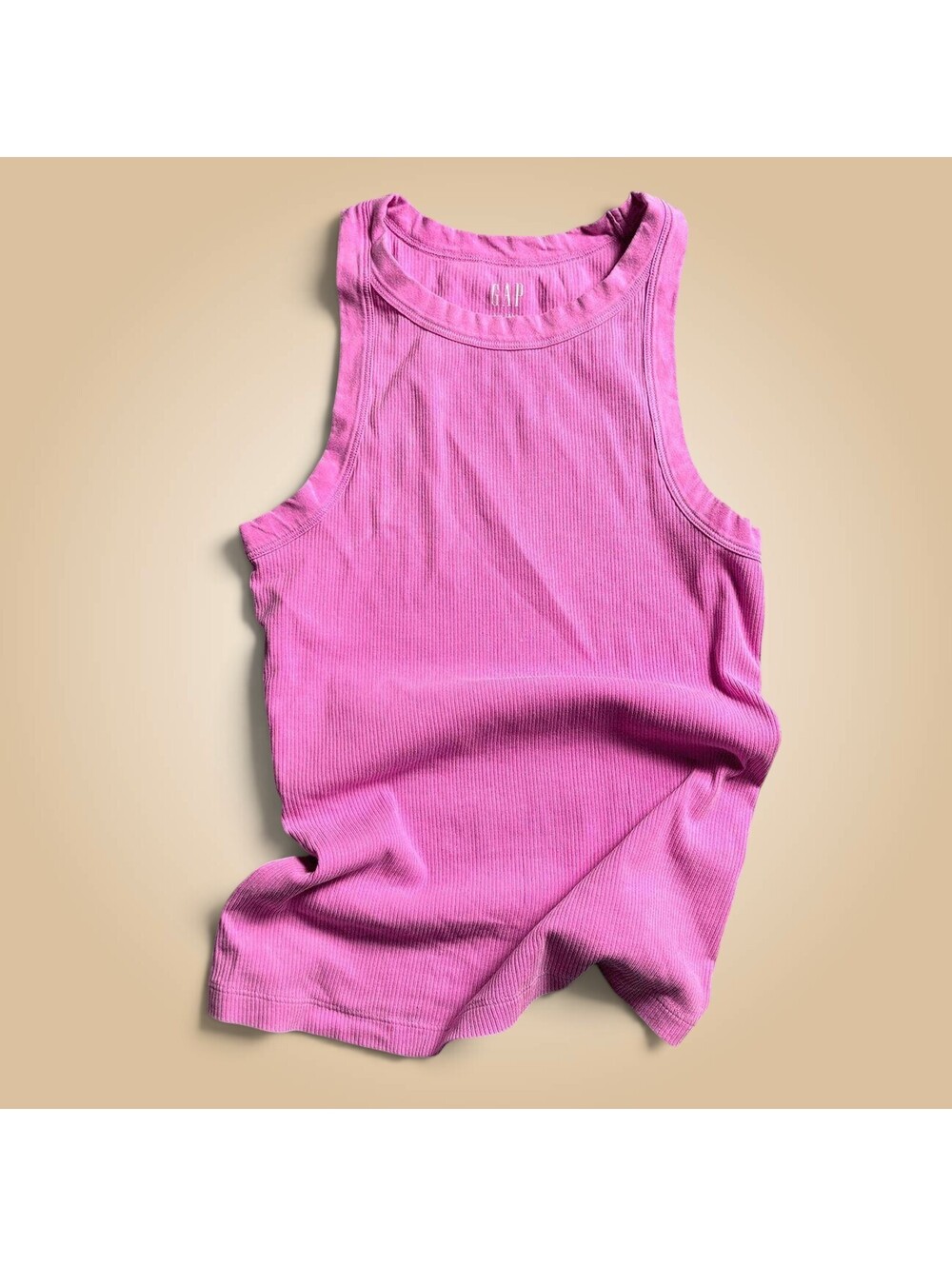 GAP Pink Rib Tank Top XS